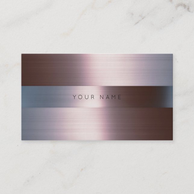 Minimalism Silver Burgunde Metallic Grey Vip Business Card (Front)