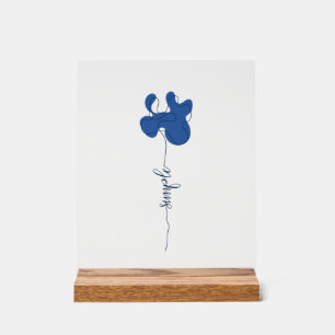 Minimalism Simple Flower Acrylic Sign