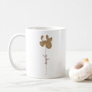 Minimalism Simple Flower Mug