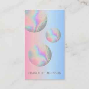Minimalism Sphere Circle Pink Blue Beauty Vip Business Card
