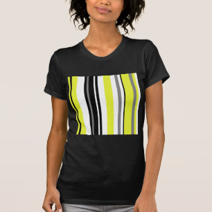 Minimalism Yellow Black Stripes T-Shirt