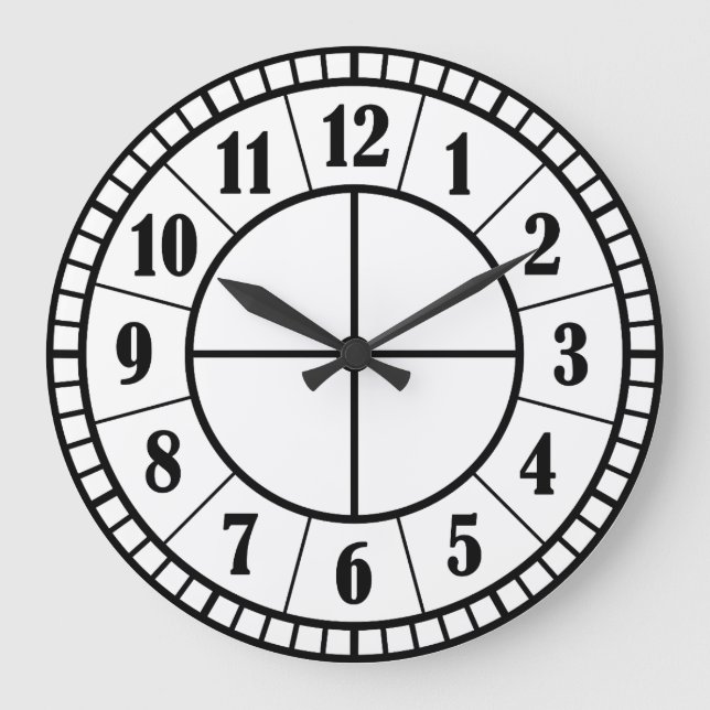 Minimalist 10.75" Round Acrylic Wall Clock (Front)