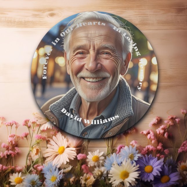 Minimalist 1 Special Photo Funeral Paper Plate (Creator Uploaded)