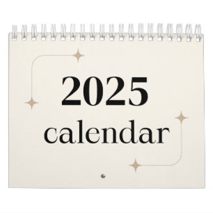Minimalist 2025 Desk Planner Calendar