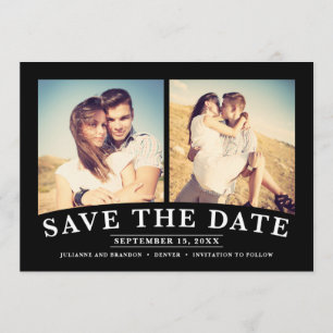 Minimalist 2-Photo Save the Date