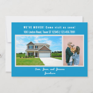 Minimalist 2 Photos We Moved Moving Announcement