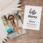 Minimalist 30th Birthday Invitations | 30th<br><div class="desc">Minimalist 30th Photo Birthday Invitation.
Ready to be personalised by you!</div>