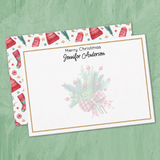 Minimalist 3.5x5-in Illustrated Christmas Elements Card