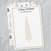 Minimalist 3.5x5-in Illustrated Trees Christmas