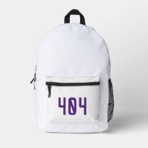 Minimalist 404 Error Light Mode Programmer Backpac