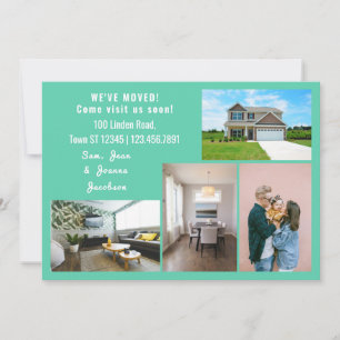 Minimalist 4 Photos We Moved Moving Announcement