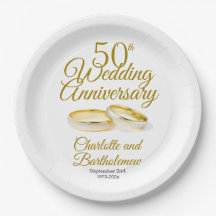 Minimalist 50th Wedding Anniversary Party