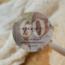 Minimalist 60th Wedding Anniversary Photo