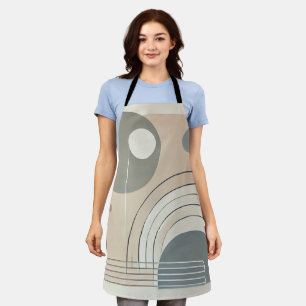 Minimalist Abstract All-Over Print Apron