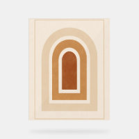 Minimalist Abstract Arch Print - Earth Tones