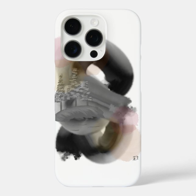 Minimalist Abstract Art iPhone 16 Pro Phone Case (Back)