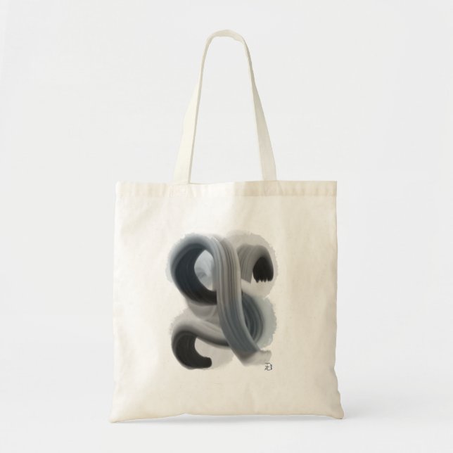 Minimalist Abstract Artwork Tote Bag (Front)