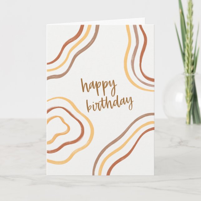 Minimalist Abstract Birthday Card (Front)