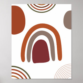 Minimalist Abstract Boho Design Poster