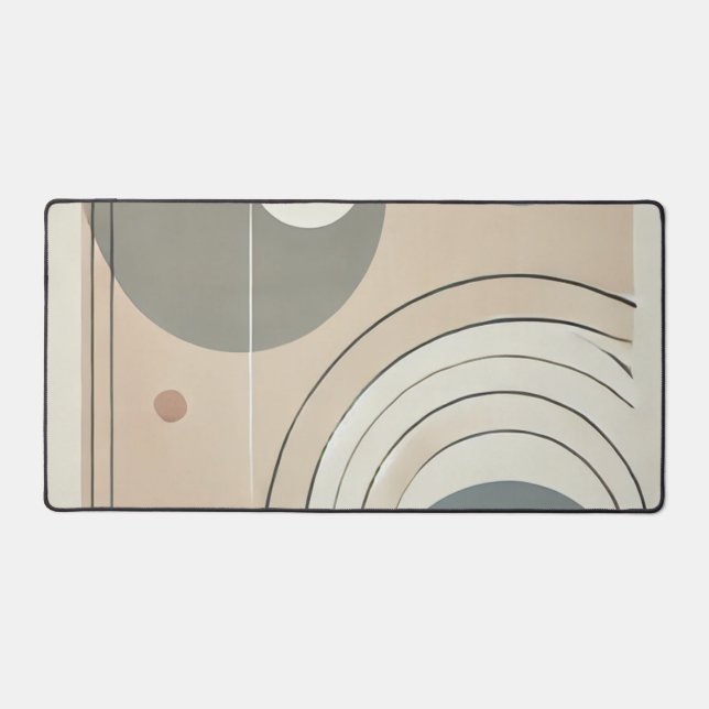 Minimalist Abstract Desk Mat (Front)