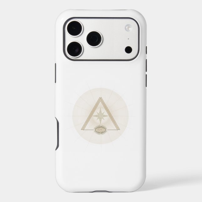 Minimalist Abstract Eye iPhone 17 Case – Symbolic  (Back)