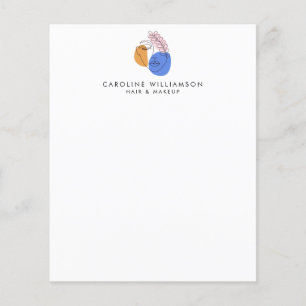 Minimalist Abstract Face Line Art Business Paper