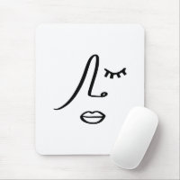 Minimalist Abstract Face Modern Art Design