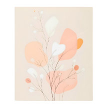 Minimalist Abstract FloralArt.Boho bedroom wallart