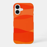 Minimalist Abstract Geometric Art in Orange Red