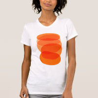 Minimalist Abstract Geometric Art in Orange