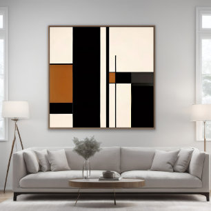 Minimalist Abstract Geometric Colour Block Poster