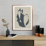 Minimalist Abstract Geometric Grey Neutral Shape Poster<br><div class="desc">Minimalist Abstract Geometric Grey Neutral Shape Poster</div>
