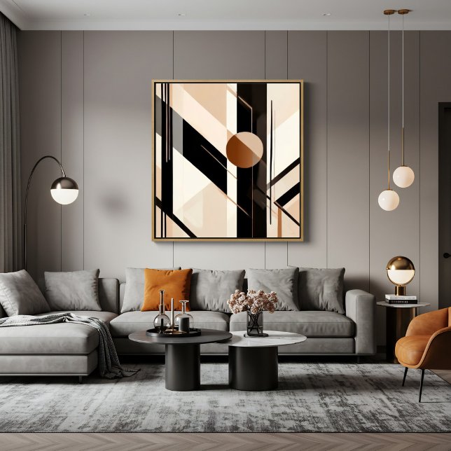 Minimalist Abstract Geometric with Circle Poster (Creator Uploaded)
