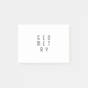Minimalist Abstract Geometry Optical Illusion Post-it Notes