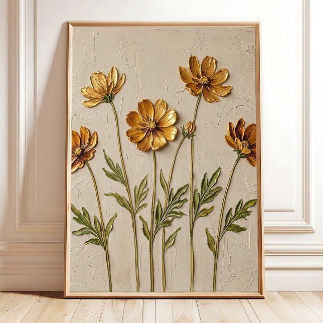 Minimalist Abstract Gold Cosmos Wall Art (Creator Uploaded)