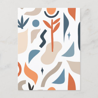 Minimalist abstract holiday postcard