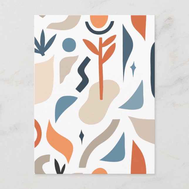 Minimalist abstract holiday postcard (Front)