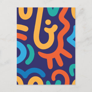 Minimalist abstract holiday postcard