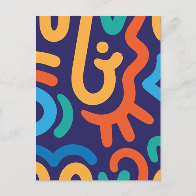 Minimalist abstract  holiday postcard (Front)