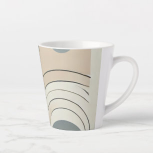 Minimalist Abstract Latte Mug