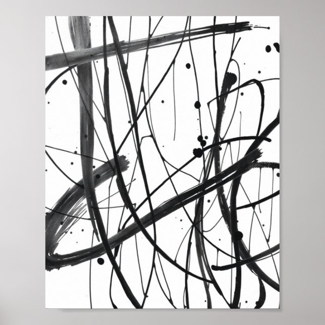 Minimalist Abstract Line Drawing Prints  (Front)