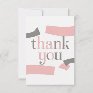 Minimalist Abstract Modern Thank You Card