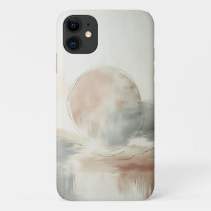 Minimalist Abstract Oil Painting - Elegant Neutral Case-Mate iPhone Case