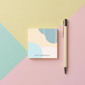 Minimalist Abstract Pastel Post-it Notes