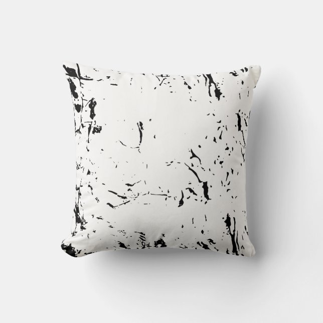 Minimalist Abstract Pattern Throw Pillow (Front)