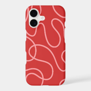 Minimalist Abstract Red and Pink