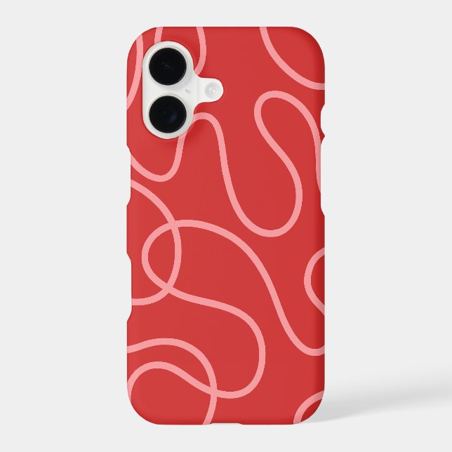 Minimalist Abstract Red and Pink (Back)