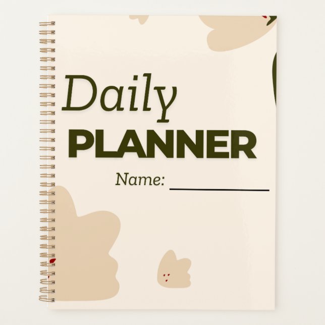 Minimalist Abstract Shapes Daily Planner (Front)
