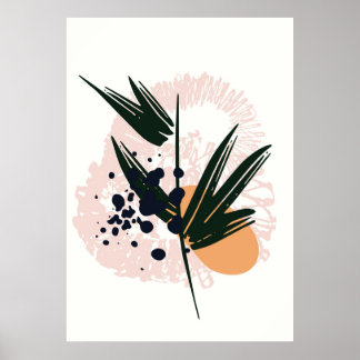 Minimalist Abstract Sunset Poster wall decor