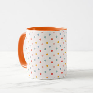 Minimalist Abstract Tiny Spots Pastel Earth Tones Mug